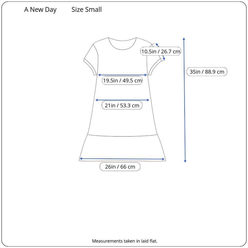 A New Day Womens Black Bow Accent Short Sleeve A-Line Dress Size Small - Picture 4 of 11